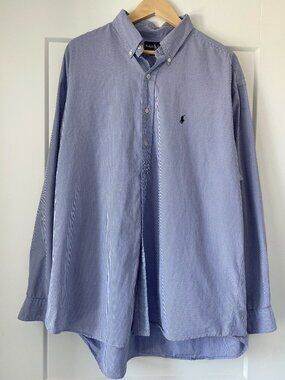 Polo Ralph Lauren Blake Button‑Down Shirt XXL Blue Check